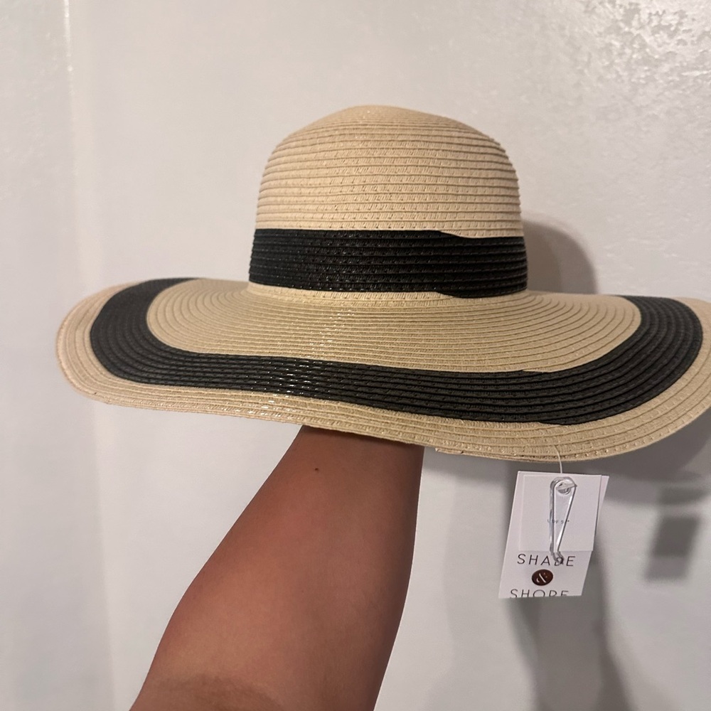 Shade & Shore Black and Tan Sun Hat Accessories
